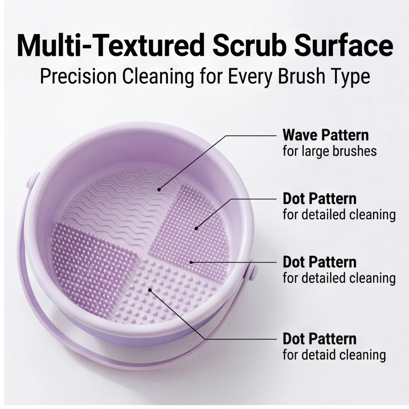 Silicone Makeup Brush Cleaning Bowl, Beauty Egg Tool with Drying Shelf – Storage Set for Powder Puff & Brushes