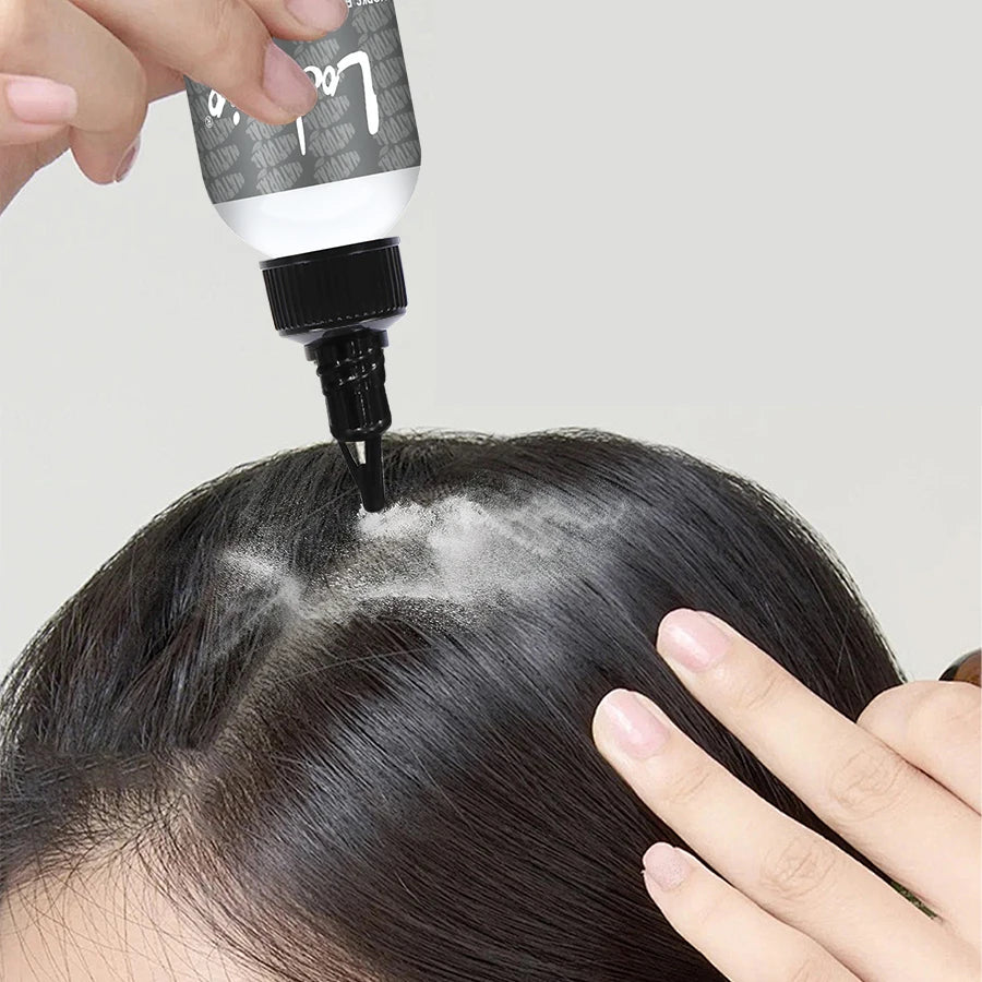 Lockmio Volumizing Natural Rice Dry Shampoo Smoothing Matte Fluffy Cleansing Refreshing Hair Absorbs Oil Powder