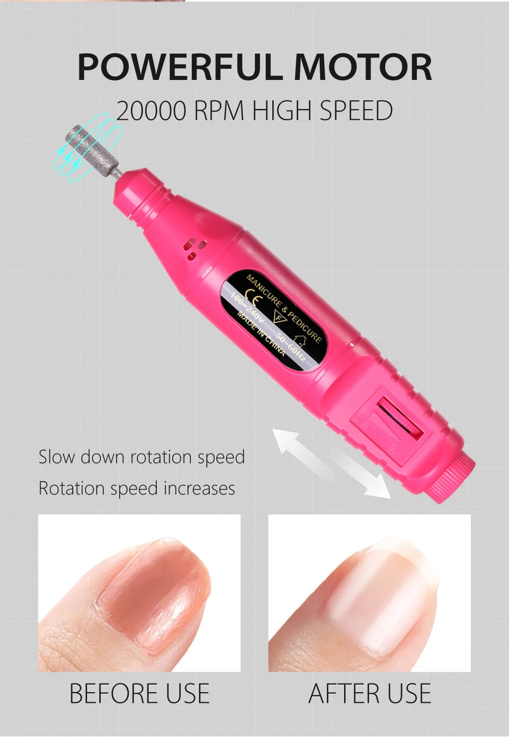LINMANDA 6 In 1 Electric Nail Drills Kit Remove Polisher Manicure Portable Nail File Nail Drill Equipment  Pen Tools Machine