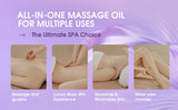 Lavender & Peppermint Infused Massage Body Oil - Warming & Moisturizing Formula for Men & Women, 10.2 Fl.Oz