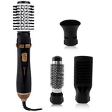 Hatteker EU 4-Head Hair Dryer Hot Air Brush Strong Wind Electric Straightener Curler Roller Comb Blower Styling Tool for Women
