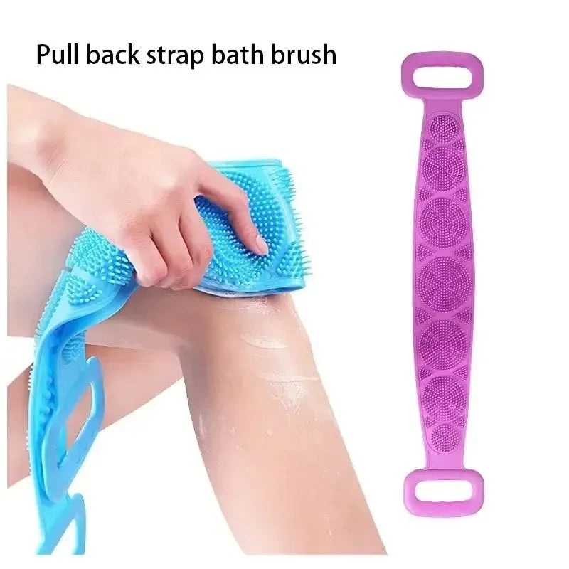 Bath Towels Scrubber Rubbing Back Peeling Massage Body Sponge Silicone Back Brushes Shower Belt Extended Skin Clean Brushes