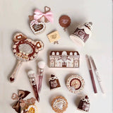 Flower Knows SWEETIE BEAR Makeup Box Gift Set All In One Perfume Shimmer Eye Shadow Palette Blush Lip Jelly Box 10 PCS