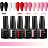 6pcs Gel Nail Polish Set HEMA Free 7ml Semi Permanent Soak Off UV Gel Varnish Nail Art Decoration Summer Nails Nail Supplies DIY