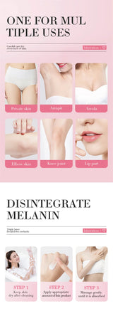 2pcs  Body Cream Lighten Melanin Pink Underarm Knees Inner Thighs Bleaching Cream Moisturizing Brightening Skin Care