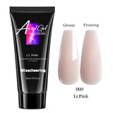 30ml Solid Color Nail Extension Gel Nail Build Poly  Acrylic Gel Uv Led Quick Extension Of Crystal Model Painless Crystal Glue