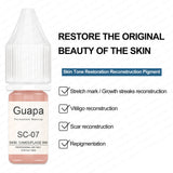 Guapa 10ml Permanent Makeup Ink Stretch Mark Camouflage Pigments Skin Tone Scar Camouflage Tattoo Ink for Restore Skin Tone