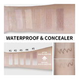 Lakerain Color Changing Foundation Stick Full Coverage Matte Finish Dual-Ended Brush & Stick Waterproof Smooth Foundation Makeup