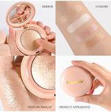 LongLasting Waterproof Face Highlighter Powder Instant Silky Skin Glow Baked Shimmer Illuminator Makeup Contouring Glitter