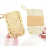 6pcs Natural Loofah Exfoliating Sponges - Gentle Body Scrubber for Shower & Bath, Bamboo Fiber Cleaning Pads 2042