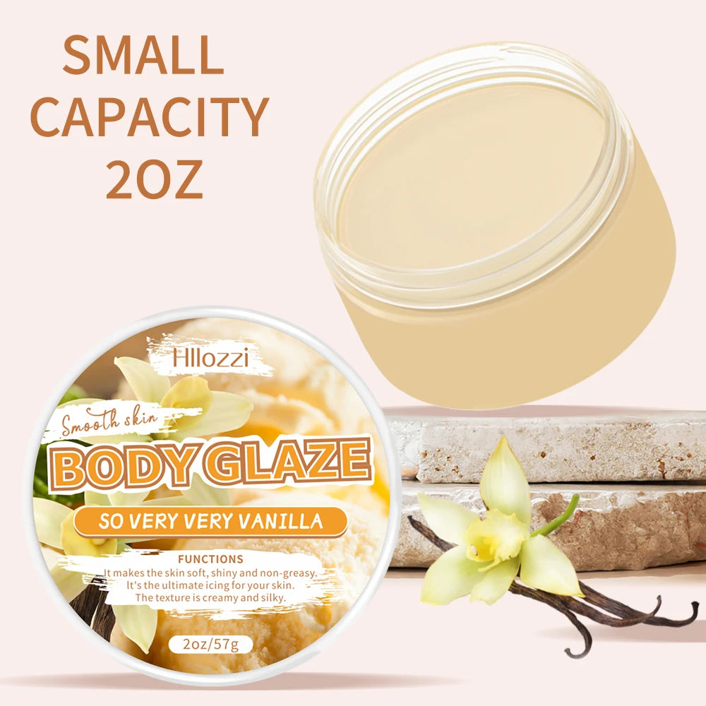 2oz/8oz Vanilla Body Glaze Nourishing Moisturizing Skin Care Body Butter Refreshing Non-Greasy Body Oil Moisturizing Skin