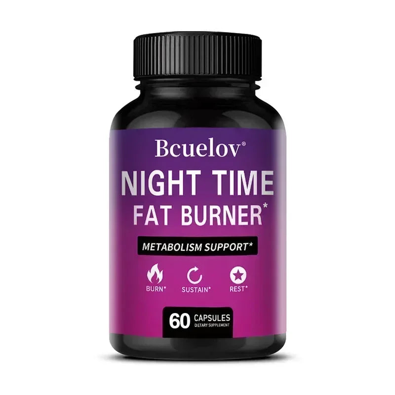 Best Nighttime Fat Burner - Thermogenic Fat Burner, Natural Appetite Suppressant and Metabolism Booster, Immune Health