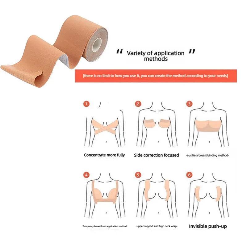 1 Pcs of Elastic Breast-Lifting Patches—Invisible and Breathable—Also Suitable as Sports Tape for Joint Support