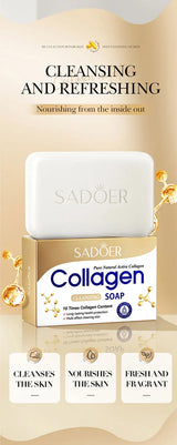 Collagen Gentle And Moisturizing Deep Cleansing Face And Bath Soap Long-Lasting Fragrance Handmade Soap