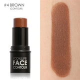 Focallure 4 Colors Highlighter Stick Silky Texture Face Contour Stick Natural Illuminate Makeup Bronzer Highlight Shaded Bar