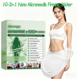 10 In 1 Overnight Microneedle Patch Natural Moringa Berberine NAD Plus Firming Skin Care Soluble Micro Darts Tightening Skincare