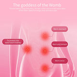 Women Menstrual Heating Pads Effective Hot Compress Period Relief Belt Rechargeable Heated Waist Massager Gifts for Female