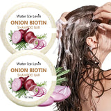 Onion & Biotin Shampoo Bar - 60g, Suitable for All Hair Types, Moisturizing and Smoothing, Rich in Rosemary Extract