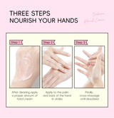 LAIKOU Sakura Hand Cream Hydrating Moisturizing Nourishing Smoothing Brightening Repairing Non‑Greasy For Dry Rough Skin 30g