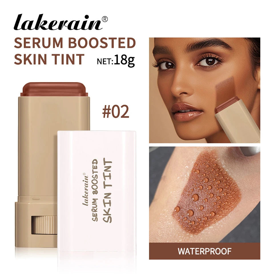 Skin Tint Foundation Stick Moisturizing & Non-Sticky Concealer Base Foundation Boosted Smooth Makeup Stick Woman Cosmetics