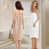 1/2Pcs Bath Wrap & Hair Towel Wrap Set - Microfiber Quick Dry Absorbent, Soft Bath Skirt & Hair Turban for Women Home Shower Spa