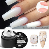 Clear Non-Stick Hand Extension Gel Nail Polish 3D Shaping/Sculpting/Carving UV/LED Gel Milky Jelly Hard Gel Nail Supplies DIY