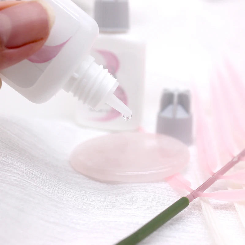 1Bottle IB Rose Primer Eyelash Extension Booster Long Lasting Original Korea Shop Adhesive Supplies Makeup Glue Stronger Tools