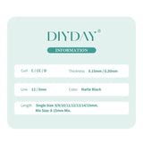 DIYDAY Ellipse Flat Eyelash Extensions 0.15 0.20 Super Softer Individual Flat Lashes Natural Look False Eyelashes for Makeup