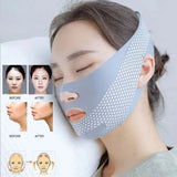 1pc V-Shape Face Sculpting Sleep Mask Breathable Elastic Lifting Tightening Mask Skin Care Slimming Strap Chin Up Mask Woman