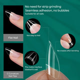 Nailpop Soft Gel Tips For Nails Acrylic Material Half Almond Artificial Nail Capsule Accessories Tool Art Salon 120pcs/box