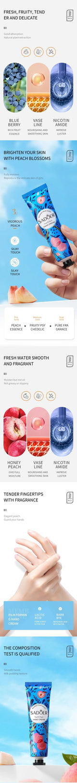 SADOER Hand Cream Set 5pcs Moisturizing for Dry Hands Travel Size Hand Lotion Gift Set to Nourish and Repair Dry Cracked Hands