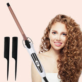 EU Plug 0.51"  Curling Iron, Constant Temp Hair Care, Auto Shutoff, Anti-Scald Stand, Perfect for Wool Curls