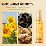 Fragrance Hair Care Essential Oil Spray, Fragrance Hair Conditioner, Smooth Hair Care Essential Oil to Prevent Frizz, Moisturizing and Nourishing, Long-Lasting Fragrance Hair Care Essential Oil Spray 100Ml/Bottle-1 Bottle
