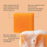Persimmon Soap Bar for Body Odor Removal, Handmade Persimmon Green Tea Soap for Face and Body Wash Gentle Deodorant Bar