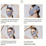 1pc V-Shape Face Sculpting Sleep Mask Breathable Elastic Lifting Tightening Mask Skin Care Slimming Strap Chin Up Mask Woman