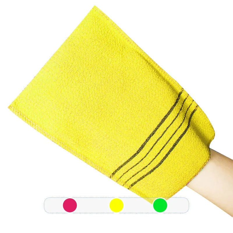 Exfoliating Bath Pad Towels Set Korean Italy Asian Exfoliating Bath Washcloth Body Scrub Shower Soft Polyester Cotton