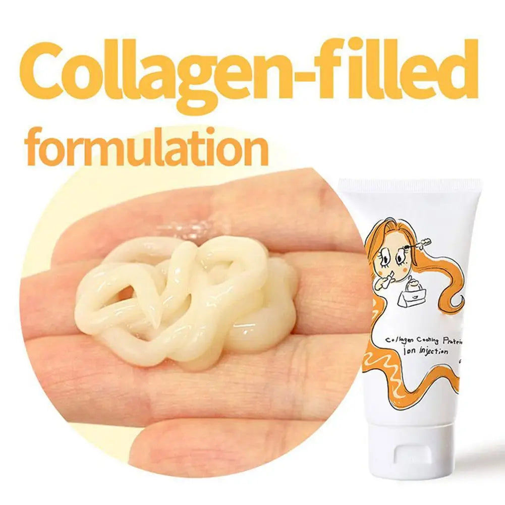Collagen Coating Hair Conditioner Treatment Damaged Hair Revitalize Hair Straighten Soft Smooth Moisturize Keratin Hair Mask