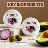 Vegan Onion Shampoo Bar Natural Hair Care Anti Dandruff Oil Control Repair Split Ends Dry Frizz Nourish Scalp Solid Shampoo Soap
