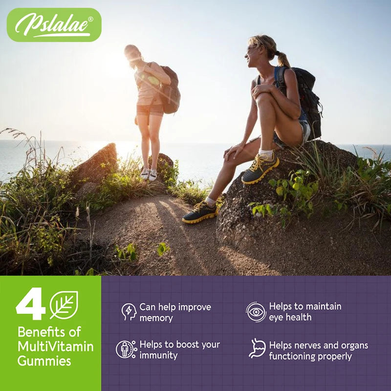 Multivitamin Gummies - with Vitamins and Minerals - Enhances Energy Levels, Immune Support, AntioxidantSupplements