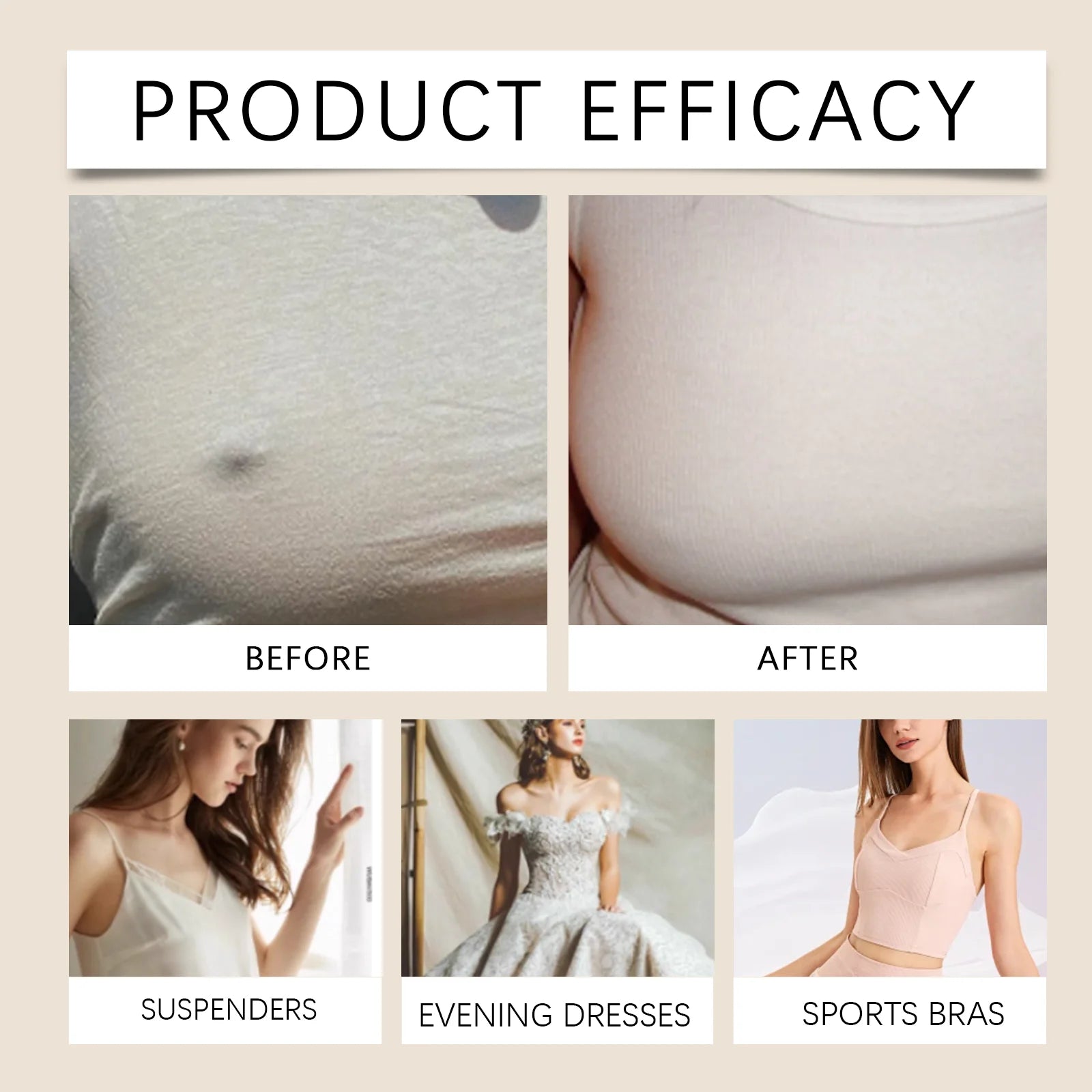 Breast Care Patches Firming Lifting Hydrating With Hydrolyzed Collagen Hyaluronic Acid Breathable Comfortable Feminine Skin Care
