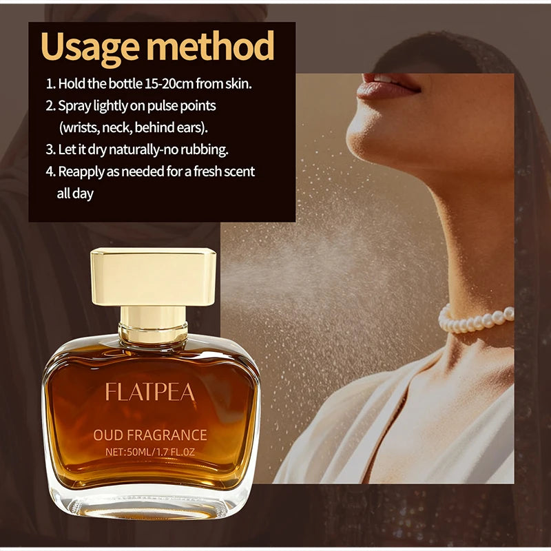 Arabic Sandalwood Perfume Classic Agarwood & Irresistible Musk Fragrance Long-lasting Elegant Charming Woody Eau De Parfum