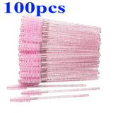Wholesale 100/500/1000pcs Eye  Beauty Tools Disposable Mascara Wands Eyelash Brush Lash Extension Colorful  Spoolies for Eyebrow