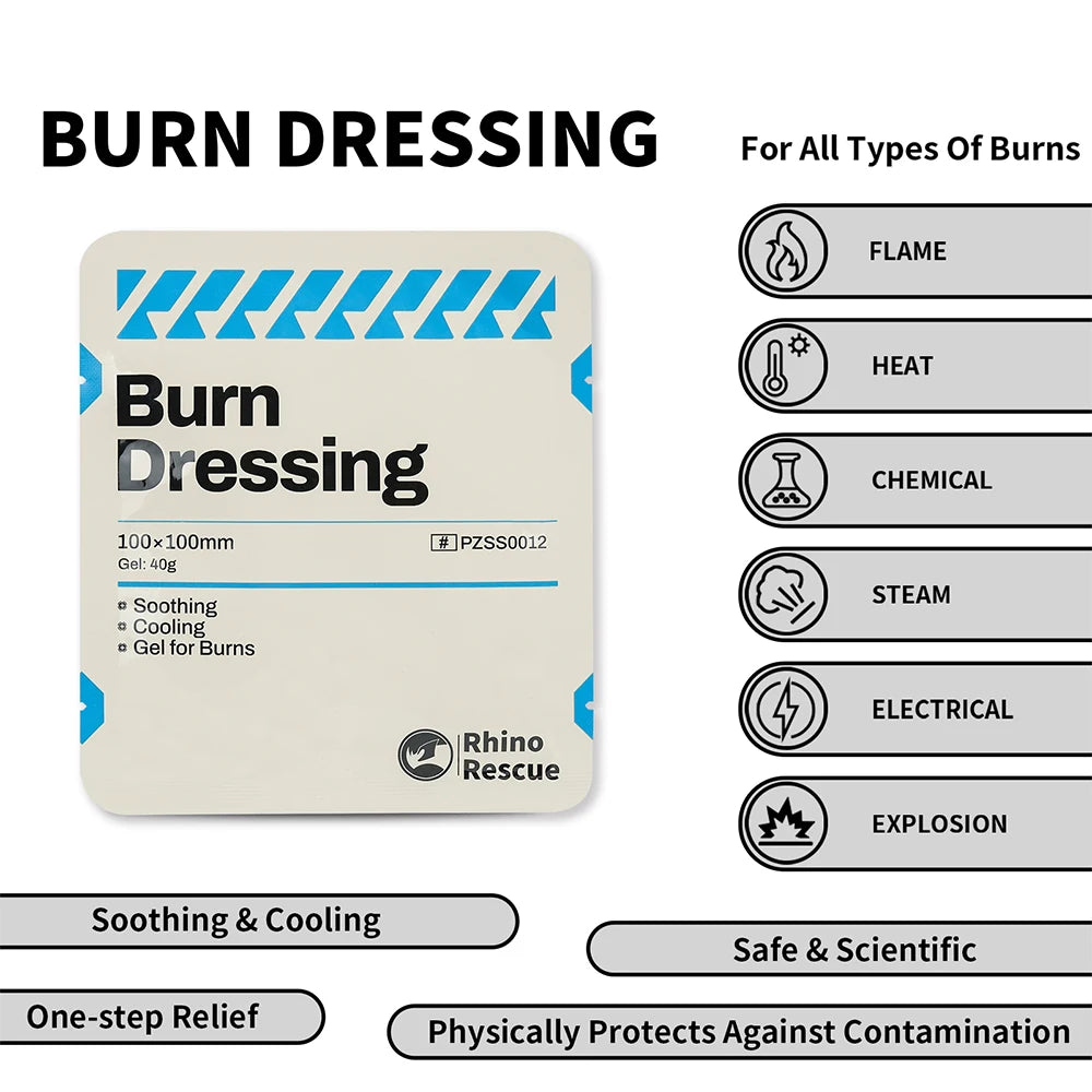 Emergency Burn Care Gel Cooling Soothing Sunburn Relief Scalds Cream - Instant Comfort for Burns