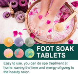 Bubble Foot Bath Ball Exfoliating Moisturizing Relief Stress Fragrances Aromatherapy Shower Bathing Foot Spa Foot Bath Salt 6pcs
