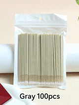 50/100pcs Nano Cleaning Swabs, Ultra Fine Makeup Remover Sticks For Eye Makeup, Contouring, Eyeliner, Lips And Skin Cleansing