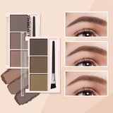 Three-color eyebrow powder shadow three-dimensional eyebrow shape waterproof and sweat-proof natural long-lasting eyebrow powder