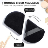 10-100pcs Triangle Mini Velvet Powder Puff Foundation Face Concealer Applicator Cosmetic Finger Sponge Puff Beauty Makeup Tools