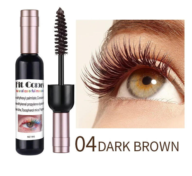 1PC Colorful Eyelash Mascara EyeLashes Extension Curling Lengthen White Purple Cosplay Makeup Glitter Point Diamond Mascara