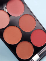 6-color Blush and Contouring All-in-one Palette Pearlescent Matte Powder Face Blusher Glitter Highlighter Blush Makeup Palette