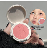 Monochrome Blush Palette Matte Peach Rouge Cute Bunny Rose Red Cheek Tint Blusher Powder Natural Face Contouring Shadow Makeup